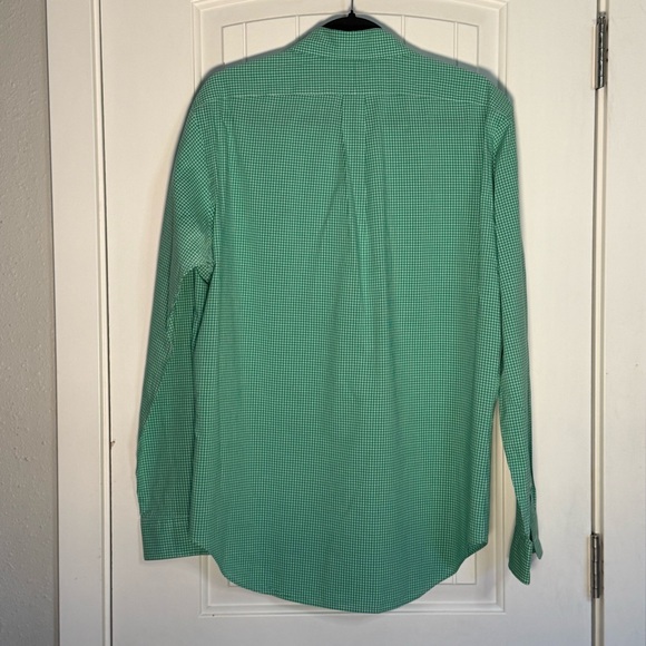 Ralph Lauren Green and White Gingham Men's Shirt size Medium 100% cotton - Picture 5 of 5
